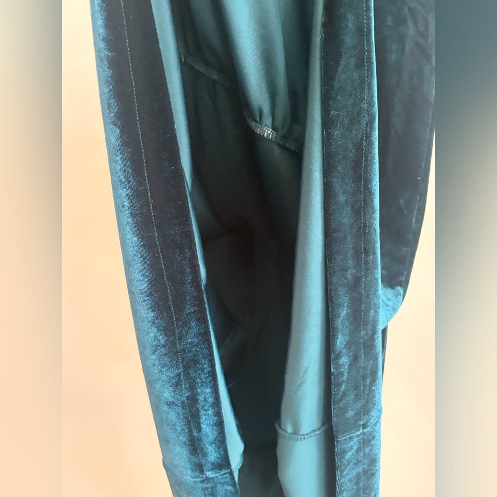 Betsey Johnson Dark Emerald Green Velvet Evening Casual Party Dress 90s Y2K - Picture 7 of 14